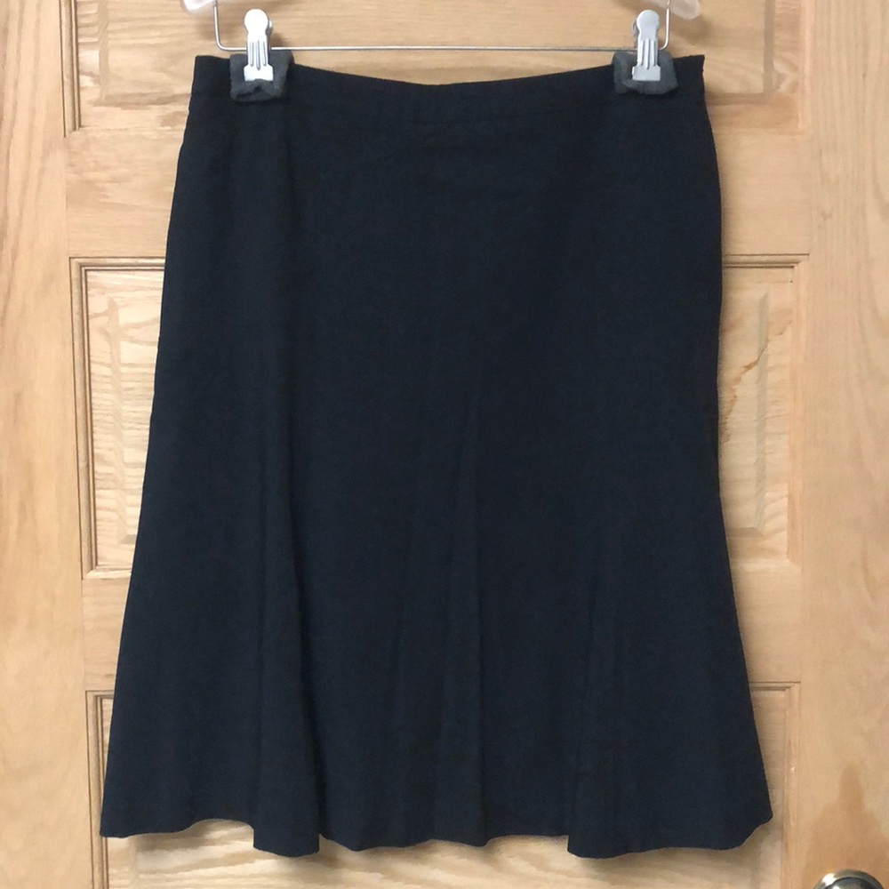Reiss Black Midi Circle Skirt